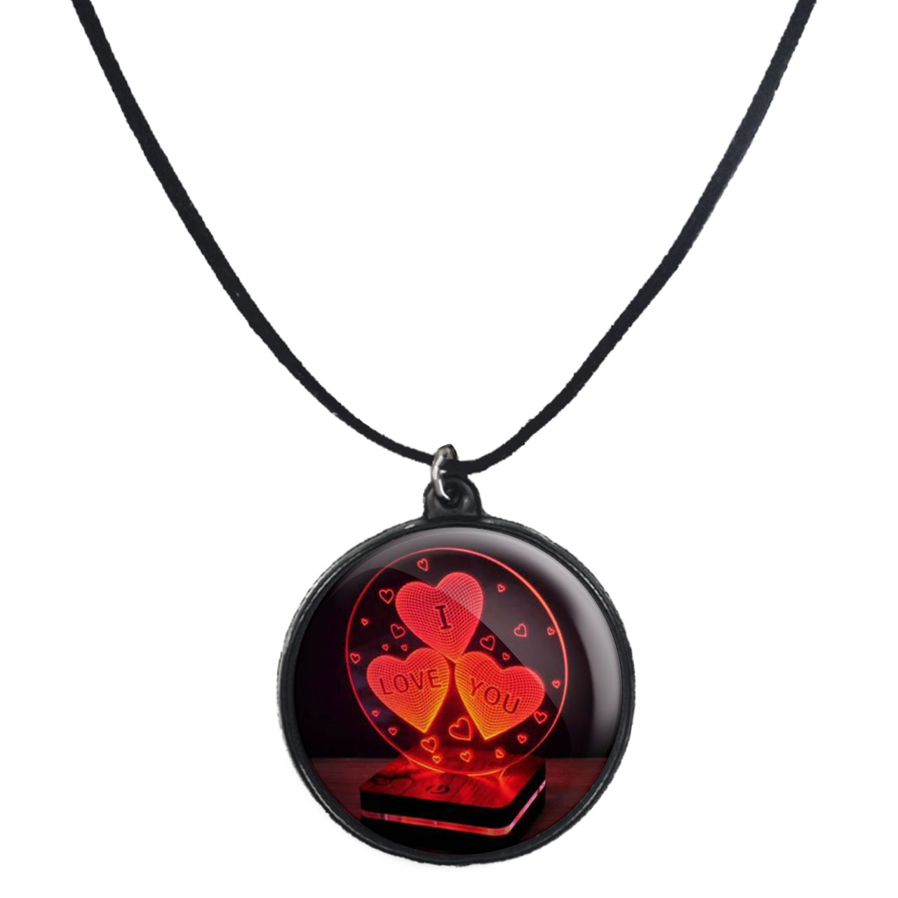 گردنبند پرمانه طرح عاشقانه کد pmb.1271 مدل دو طرفه