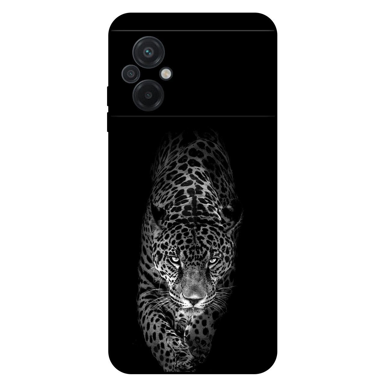 کاور مگافون طرح پلنگ مدل 1879 مناسب برای گوشی موبایل شیائومی Poco M5