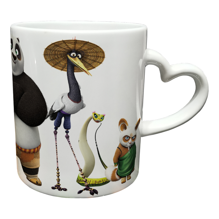 ماگ مدل دسته قلبی طرح پاندا کنگ فو کار کد 48