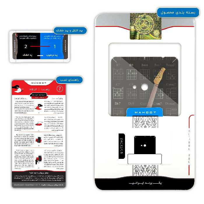 برچسب پوششی ماهوت مدل Guitar-Instrument مناسب برای گوشی موبایل نوکیا Lumia 625