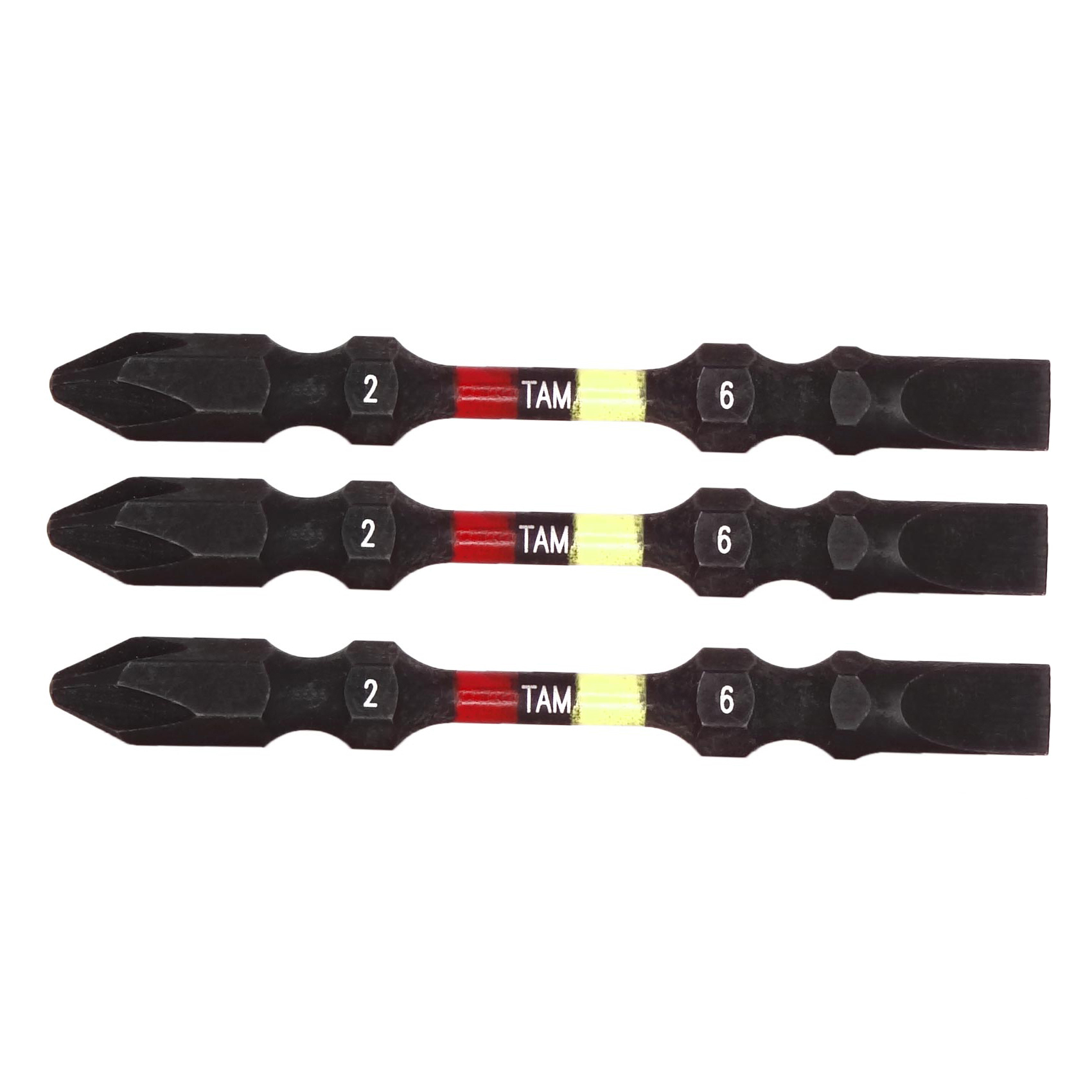 سری پیچ گوشتی دو سر چهار سو تام مدل MMA-B 62-3PCS مجموعه 3 عددی