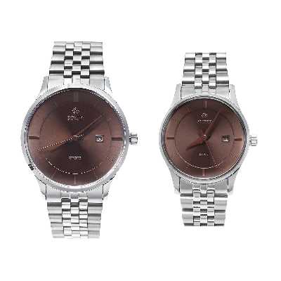 ست ساعت مچی عقربه ای زنانه و مردانه سورین مدل GL1015B-SS01D