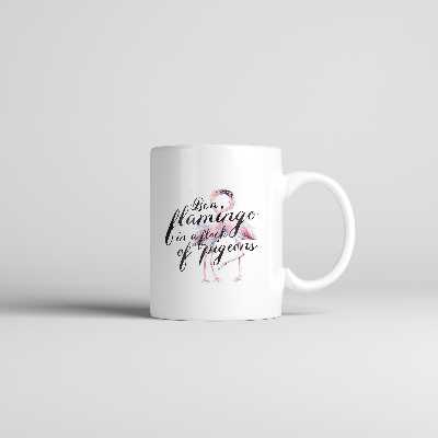 ماگ طرح اسم نیکی مدل فلامینگو کد 330