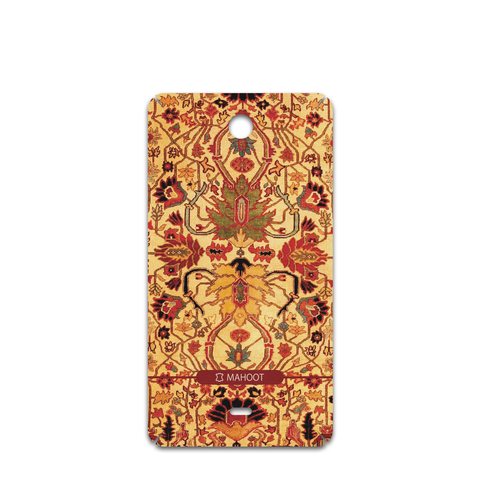 برچسب پوششی ماهوت مدل Persian-Carpet-Yellow مناسب برای گوشی موبایل مایکروسافت Lumia 430