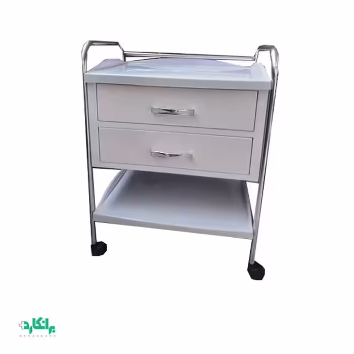 ترالی دوکشو دستگیره دار رویه فایبر درجه یک