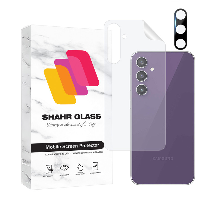 محافظ پشت گوشی شهر گلس مدل MTBFULS مناسب برای گوشی موبایل سامسونگ Galaxy S23 FE 5G به همراه محافظ لنز | کالا برتری