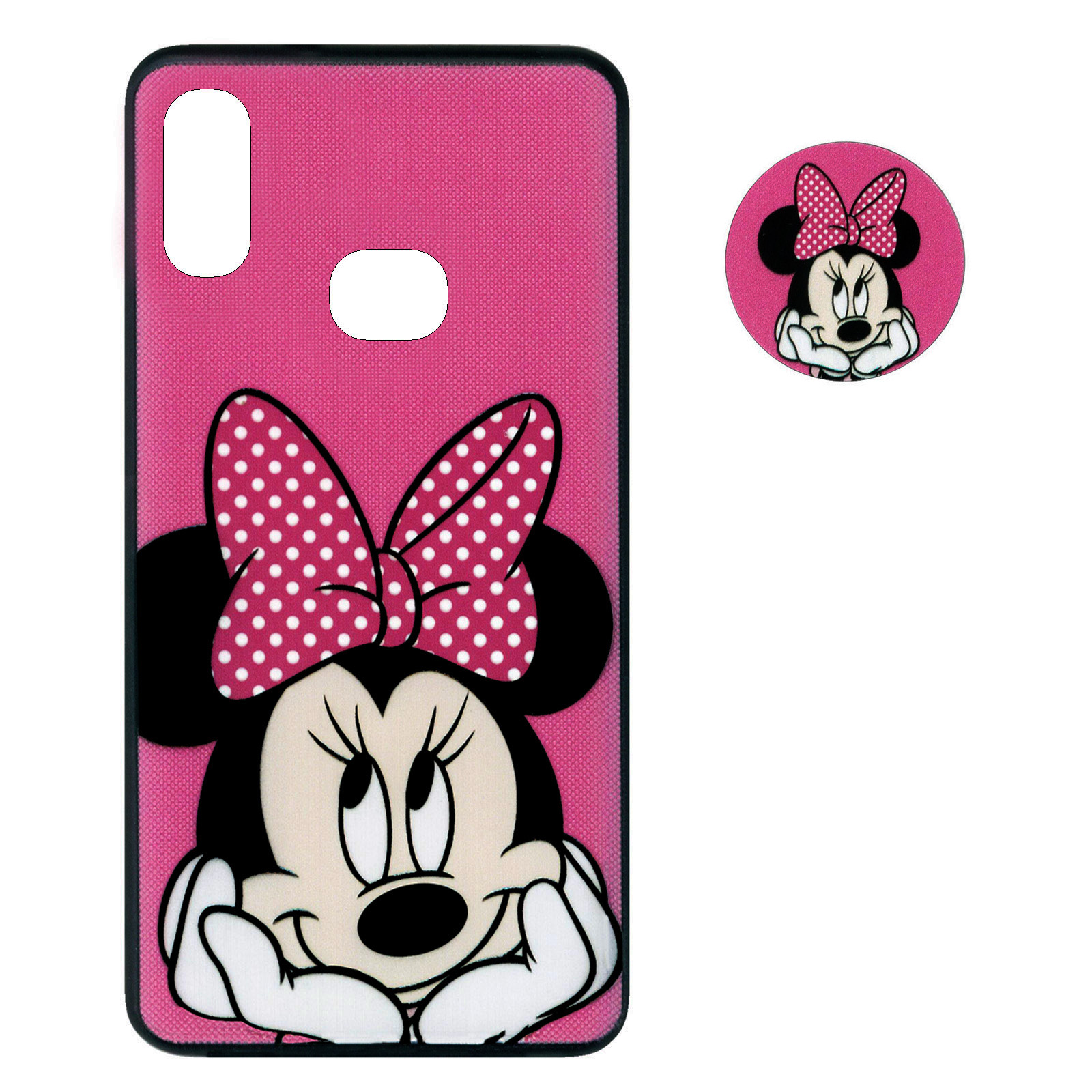 کاور طرح مینی موس کد 38700 مناسب برای گوشی موبایل سامسونگ Galaxy A10S به همراه پایه نگهدارنده