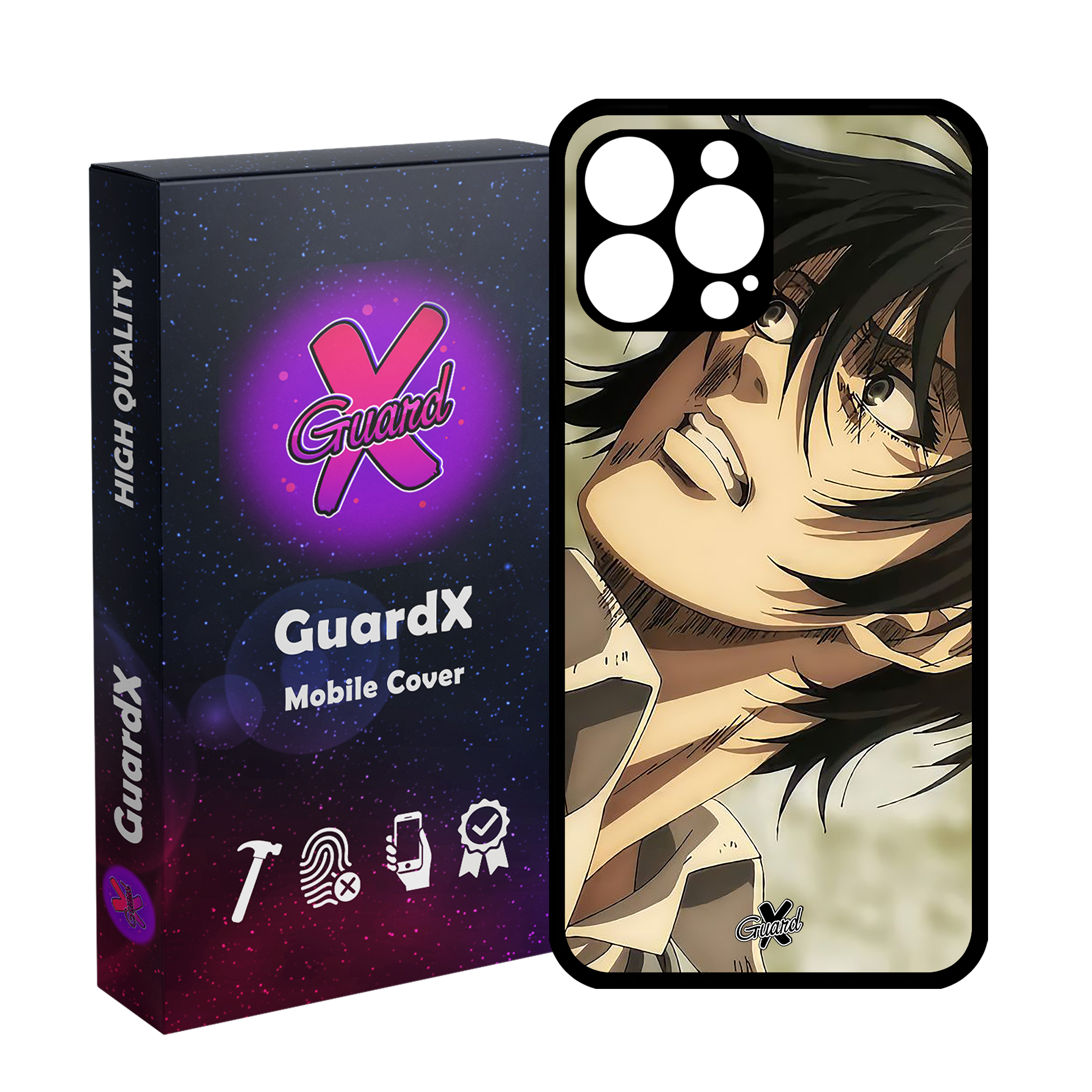 کاور گارد ایکس طرح میکاسا انیمه مدل Glass10546 مناسب برای گوشی موبایل اپل iPhone 13 Pro Max