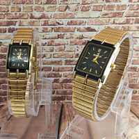 ساعت ست طلایی زمینه مشکی