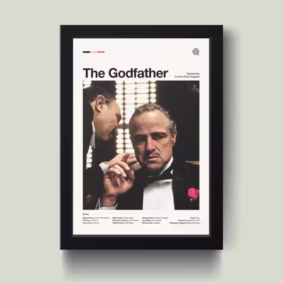 تابلو مدل The Godfather کد m2671-b