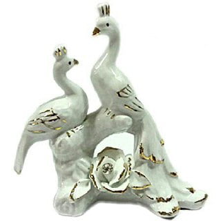 طاووس سفید طلایی