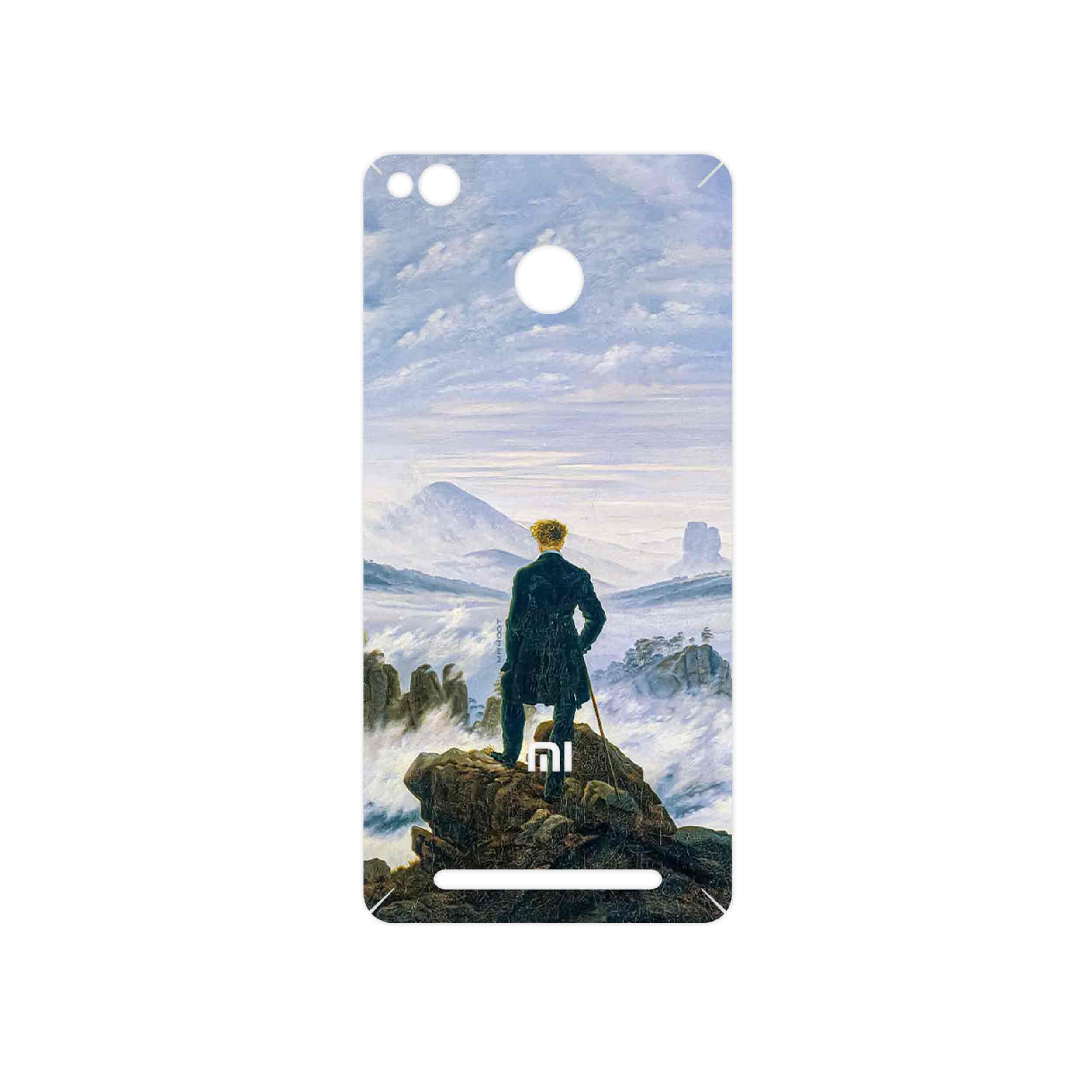 برچسب پوششی ماهوت مدل Wanderer above the Sea of Fog مناسب برای گوشی موبایل شیائومی Redmi 3 Pro