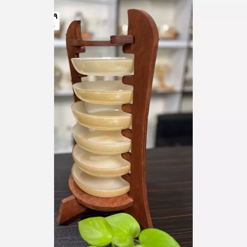 استند پیش دستی شیشه رنگی