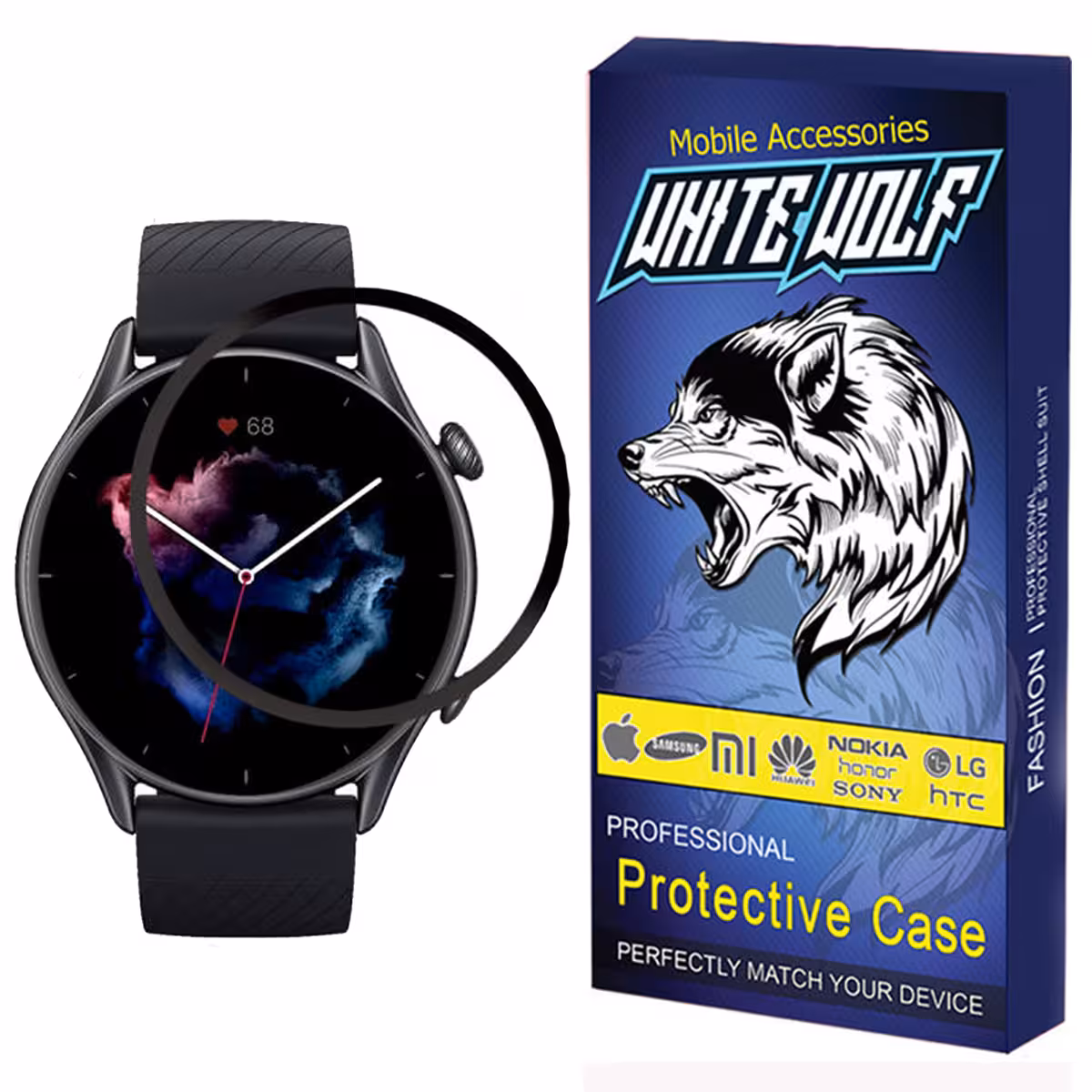 محافظ صفحه نمایش وایت ولف مدل W-PWM مناسب برای ساعت هوشمند امیزفیت Amazfit GTR 3