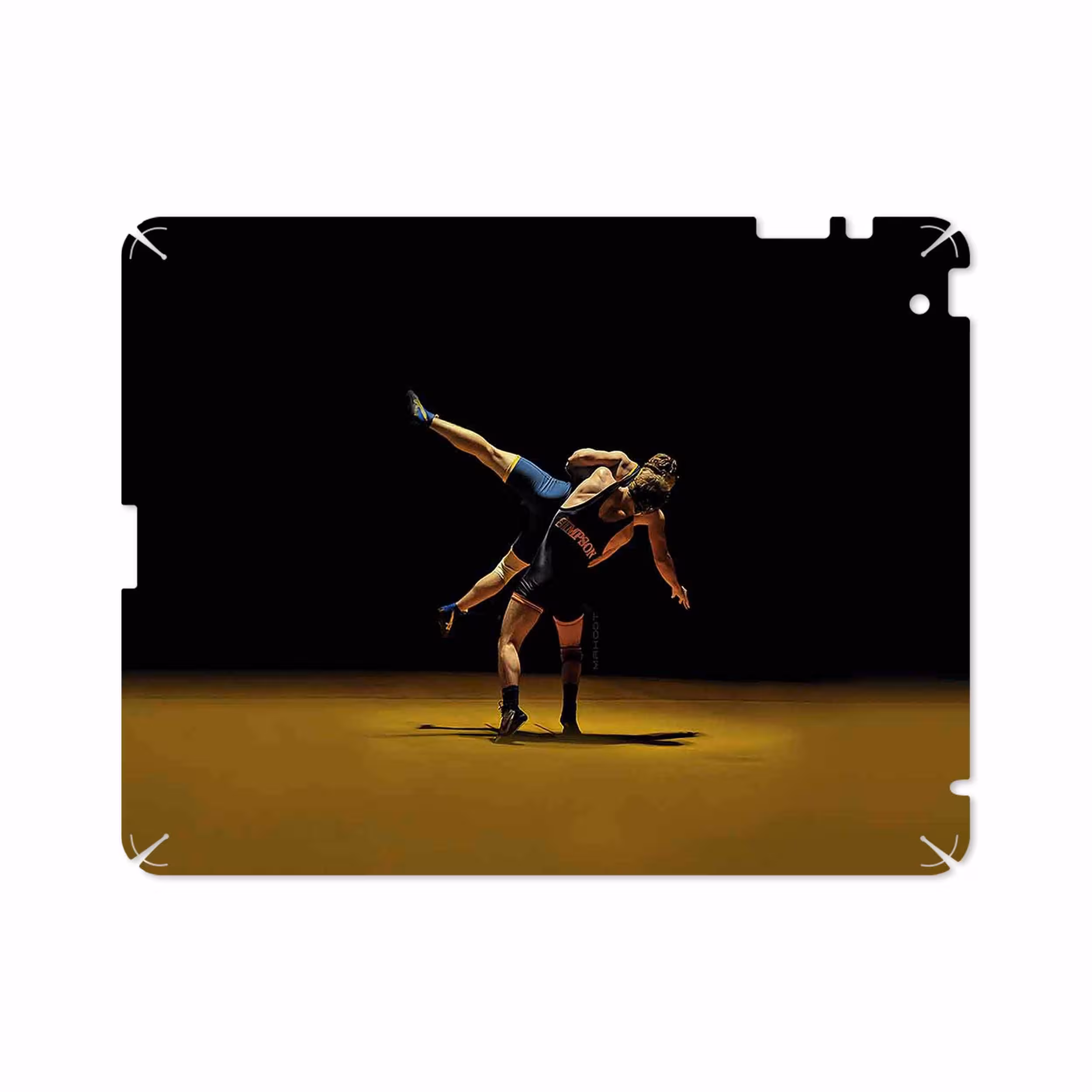 برچسب پوششی ماهوت مدل Wrestling مناسب برای تبلت اپل iPad 2 2011 A1395