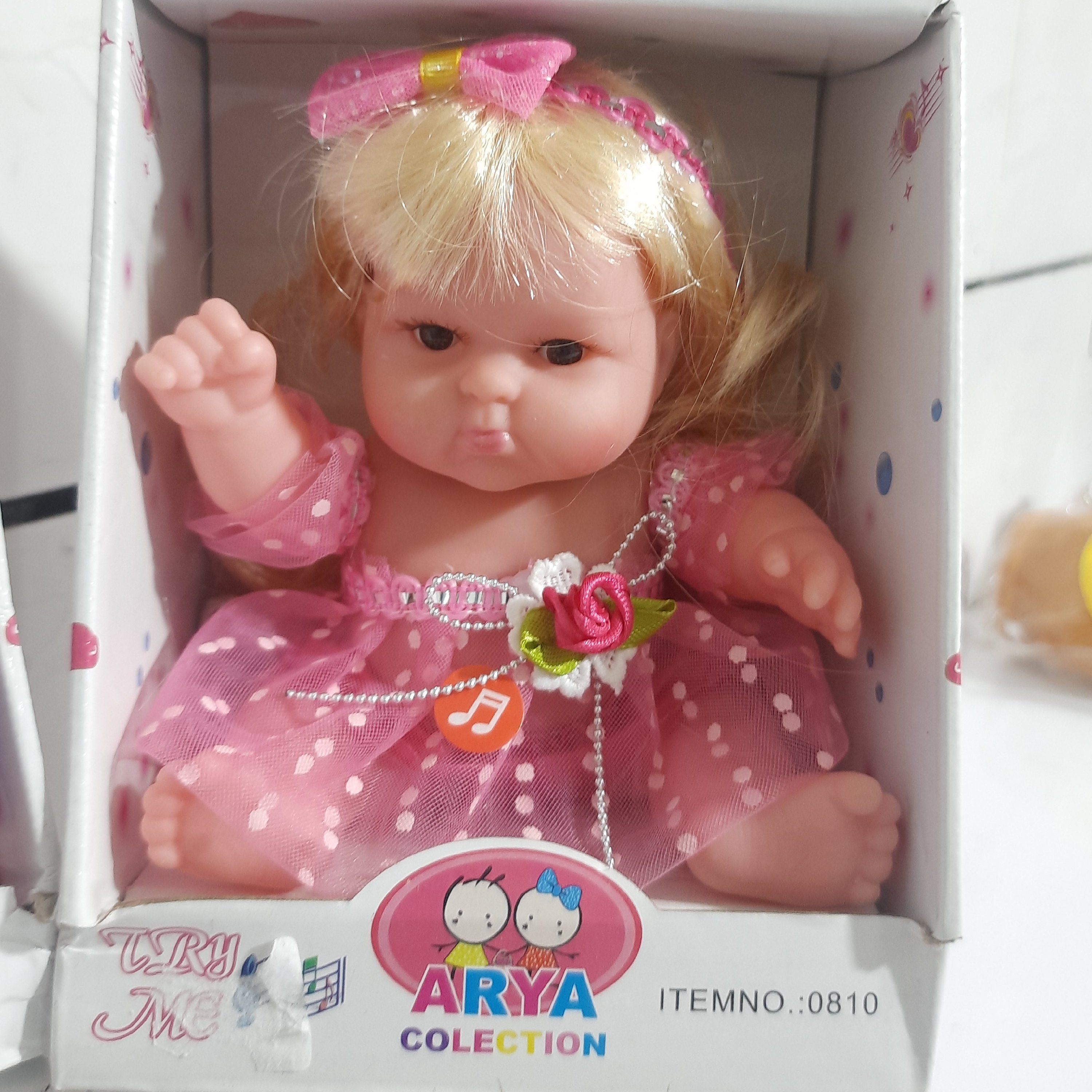 عروسک گوشتی تپل موزیکال 8 اینچ اسباب بازی دخترانه  کد 810  به قیمت مناسب 