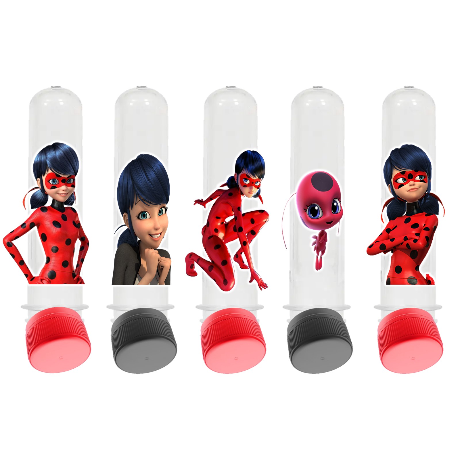  کپسول گیفت اسمارتیز تولد مدل دختر کفشدوزکی لیدی باگ میراکلس طرح 01 مجموعه 5 عددی