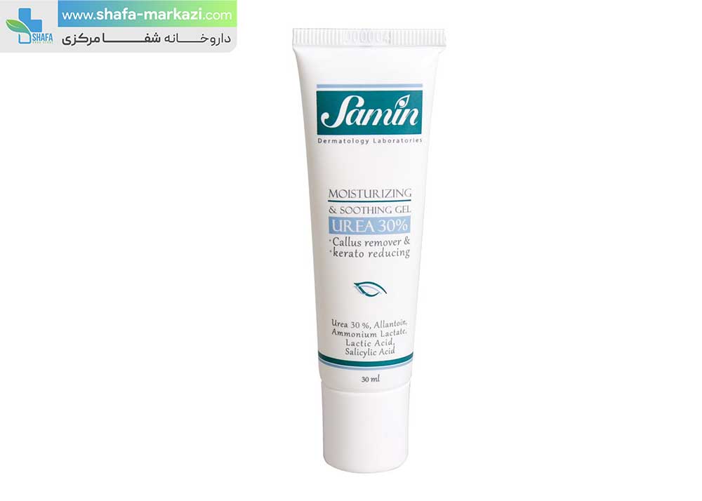 ژل مرطوب کننده قوی اوره 30 درصد ثمین | Samin moisturizing and soothing gel urea 0
