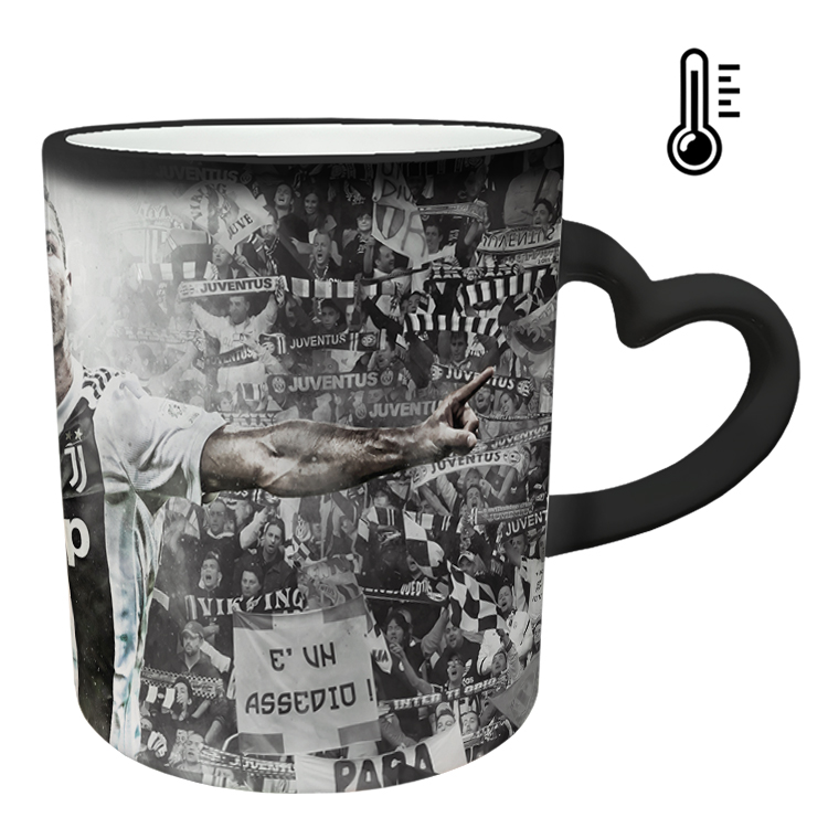 ماگ حرارتی مدل دسته قلبی اکلیلی طرح رونالدو کد 68