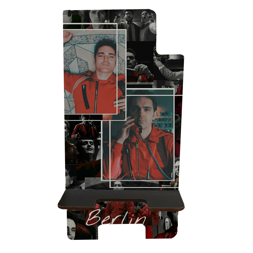 پایه نگهدارنده گوشی موبایل طرح سریال Money Heist خانه کاغذی مدل hn5