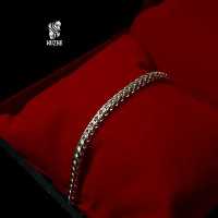 دستبندنقره مردانه ایتالیایی کدdnm1005