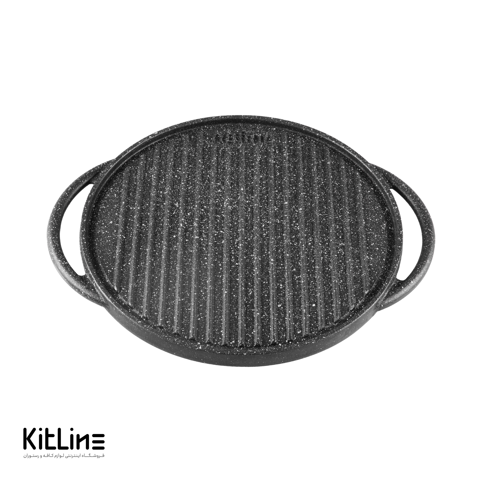 تابه گریل چدنی دو طرفه سایز 28 درب دار نالینو مدل اسپیزا (Spiza)