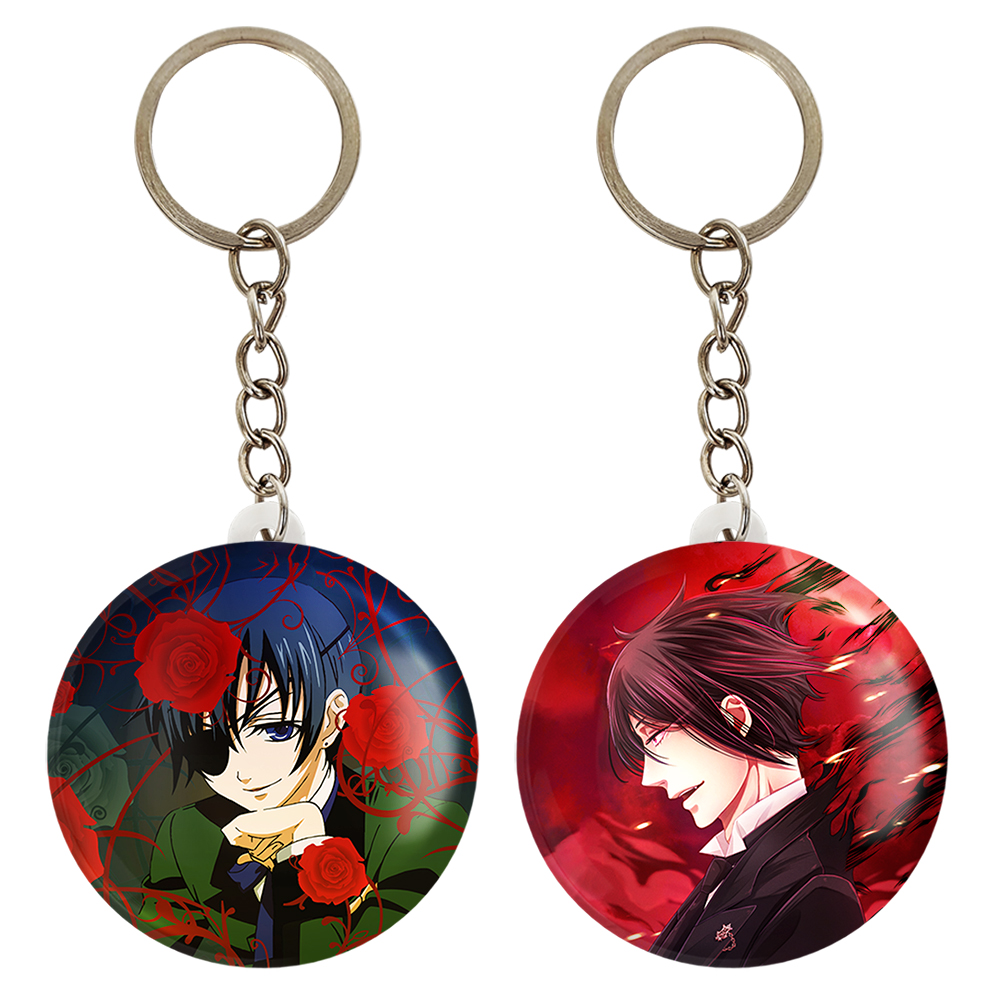 جاکلیدی خندالو مدل سباستین و شیل انیمه خادم سیاه  کد 1630916301 مجموعه 2 عددی