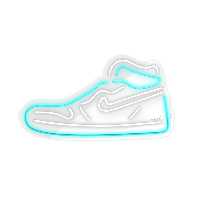 چراغ دیواری نئون دیزاین طرح Shoes-GL_TBL