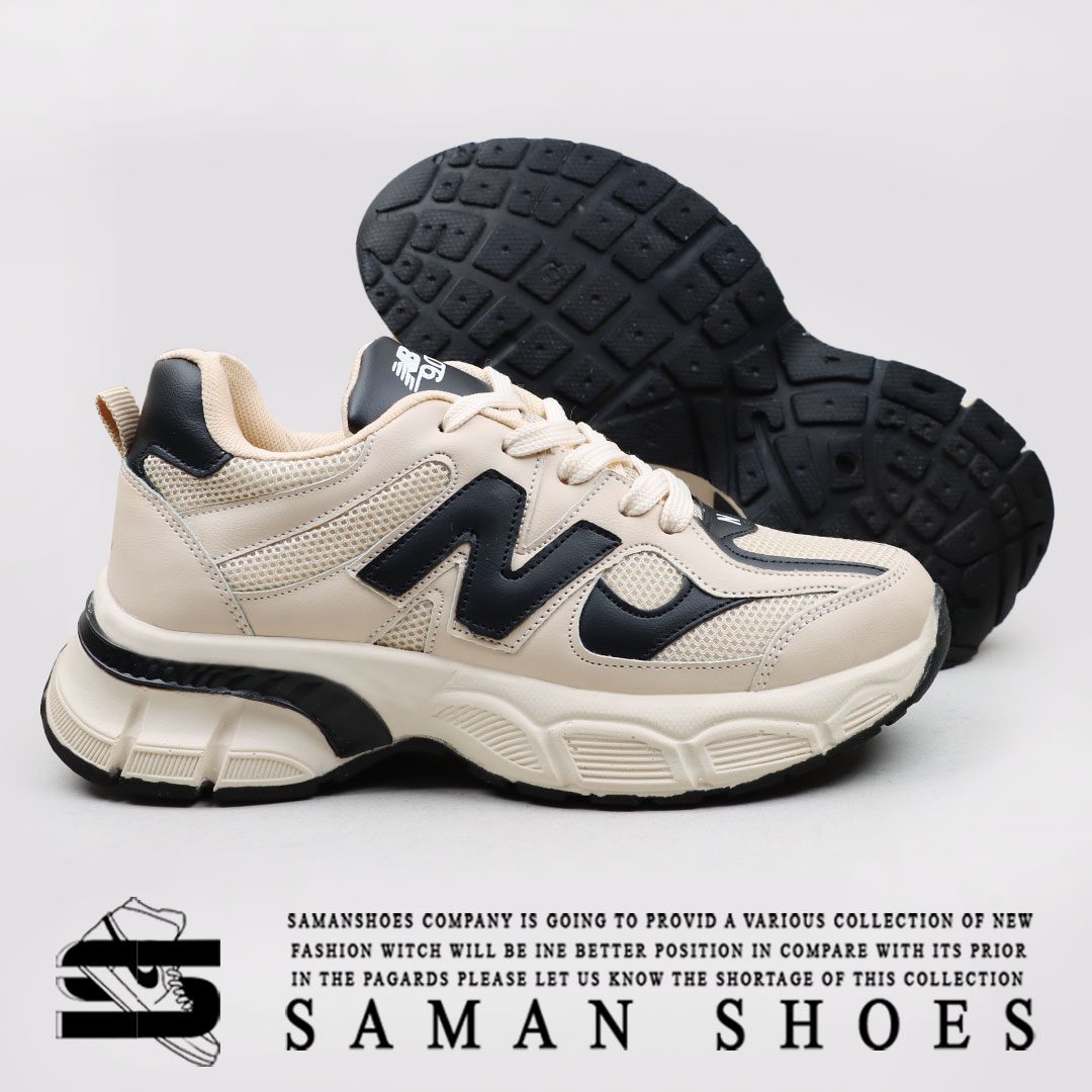 کفش اسپرت زنانه کرم مشکی؛ مناسب پیاده‌روی و استایل روزمره