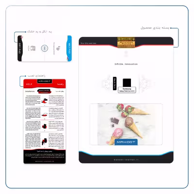 برچسب پوششی ماهوت مدل Funnel ice cream مناسب برای تبلت سامسونگ Galaxy Tab A 8.0 2019 T295