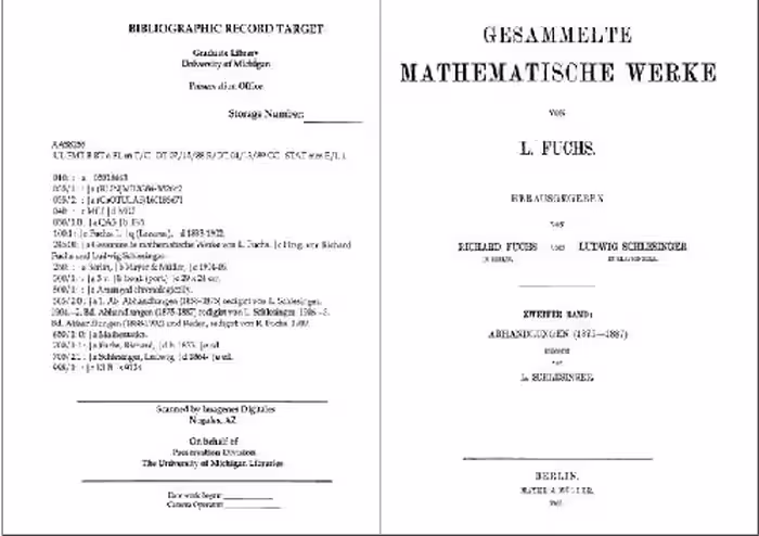 خرید و دانلود نسخه کامل کتاب Gesammelte mathematische Werke