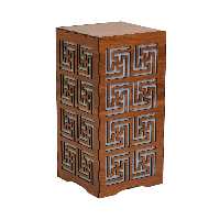 آباژور رومیزی چوب آرا طرح مار پیچی مدل A3