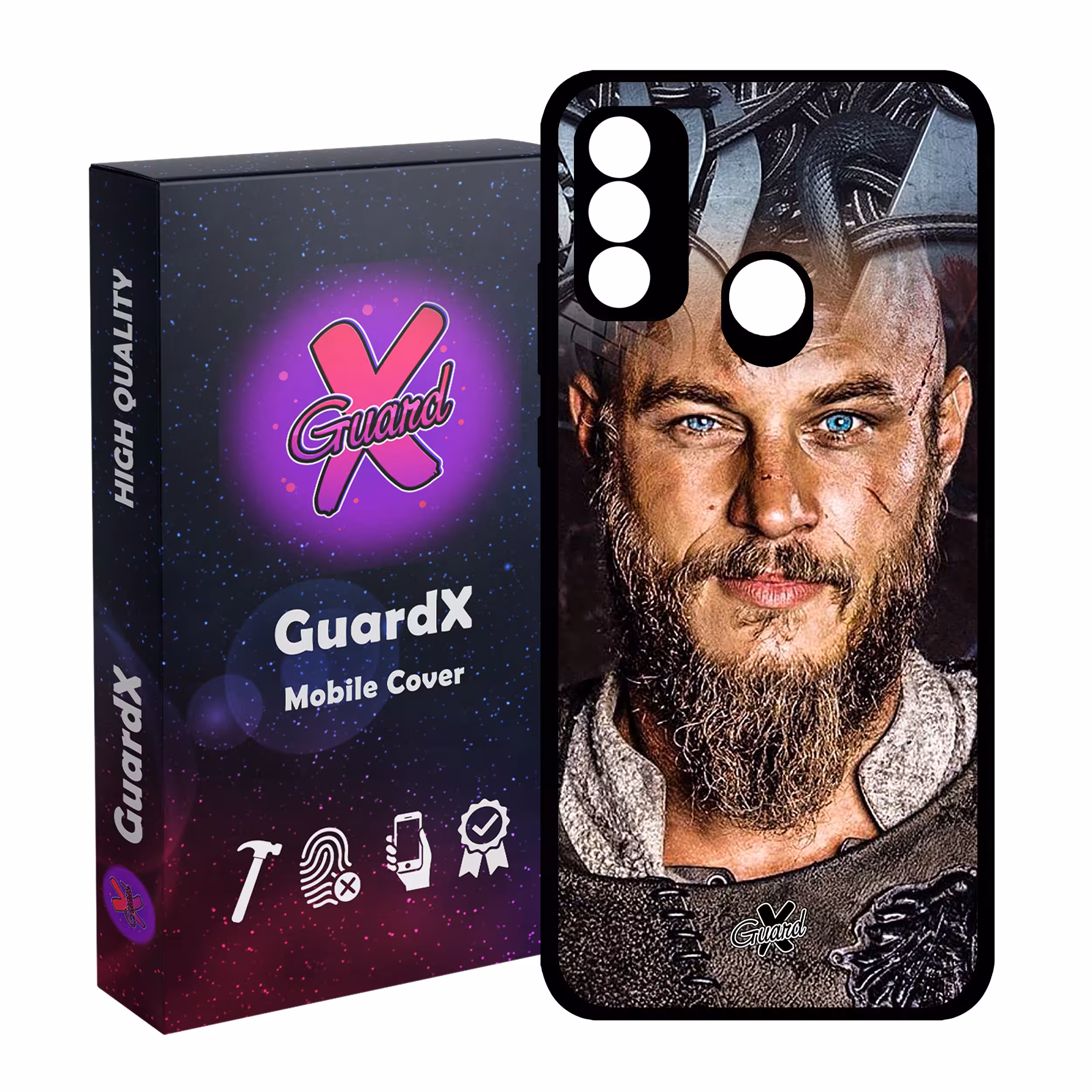 کاور گارد ایکس طرح Vikings مدل Glass10240 مناسب برای گوشی موبایل هوآوی P Smart 2020