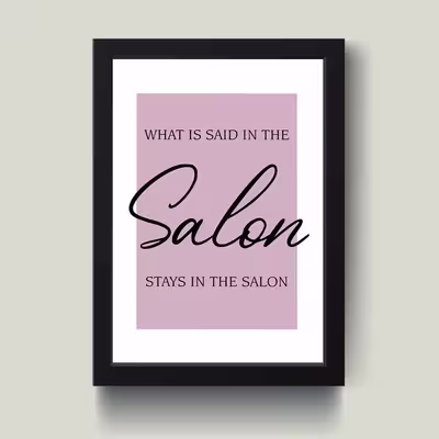 تابلو مدل مینیمال Salon کد S0612-b