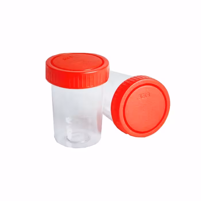 ظرف نمونه‌گیری شفاف،استریل(60ml) آزمایشگاهی سوپا