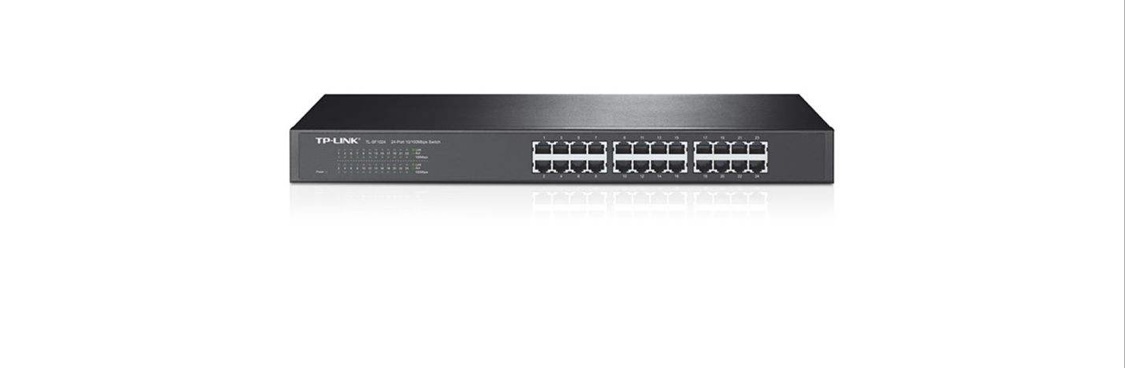 سوییچ 24 پورت مگابیتی و رکمونت تی پی-لینک مدل TL-SF1024 - تکنو لینک 148