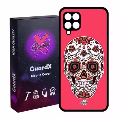 کاور گارد ایکس طرح Skull مدل Glass10116 مناسب برای گوشی موبایل سامسونگ Galaxy A12