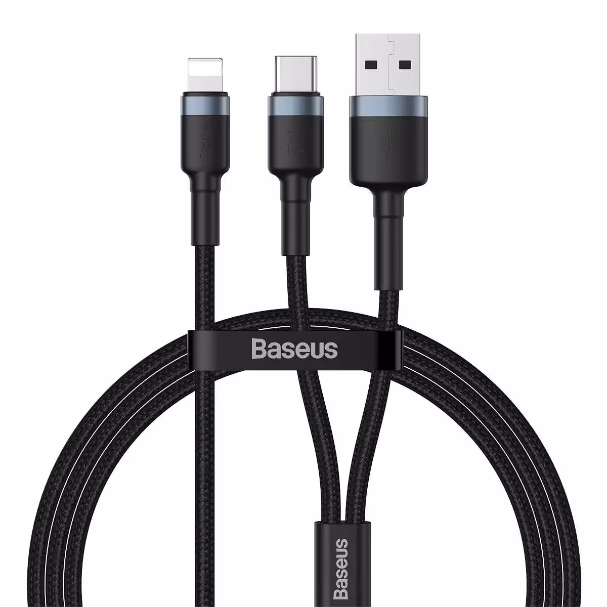 کابل تبدیل USB/USB-C به لایتنینگ باسئوس مدل CATKLF-ELG1 طول 1.2 متر 