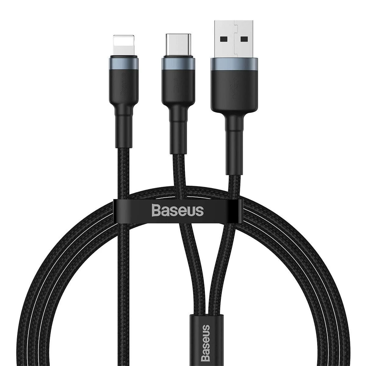 کابل تبدیل USB/USB-C به لایتنینگ باسئوس مدل CATKLF-ELG1 طول 12 متر