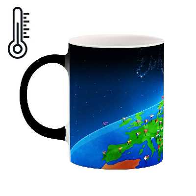 ماگ حرارتی کاکتی طرح فانتزی مدل mgh12884