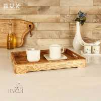 سینی چوبی بی وی کی طرح کاریزما (دو سایز)