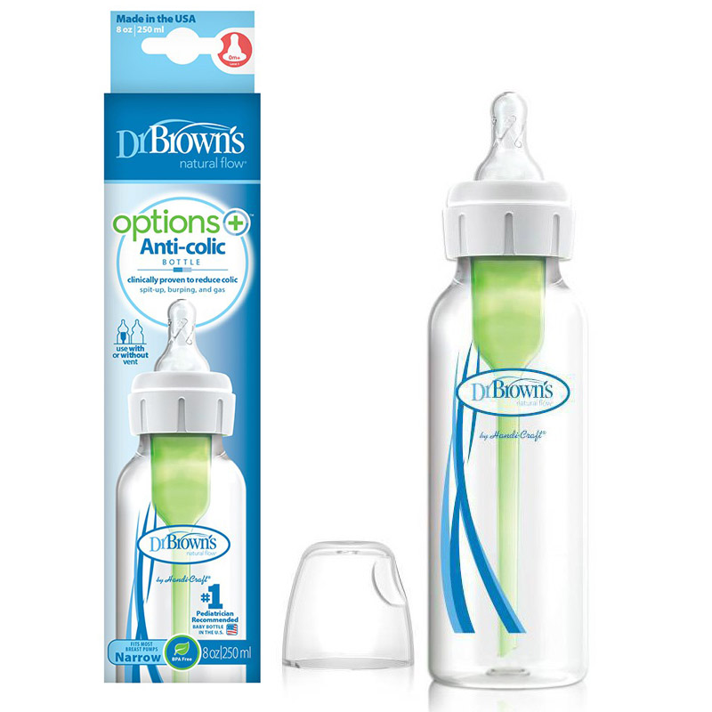 شیشه شیر طلقی 250 میل باریک آپشن پلاس دکتر براونز Dr Browns(اصل)