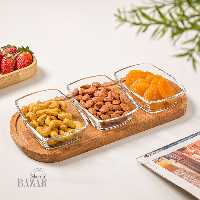 اردوخوری 3خانه پایه چوبی لیمون کد 2162
