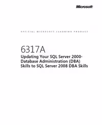 خرید و دانلود نسخه کامل کتاب Ms Training 6317A SQL Server 2000 DBA Skill To SqlServer2008 Trainer Workbook Ebook