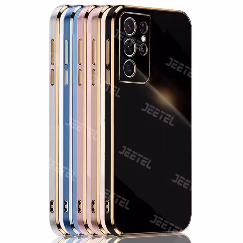 کاور مای کیس گلدلاین برای Samsung Galaxy S21 Ultra (الکتروپلیتینگ 6D اورجینال)