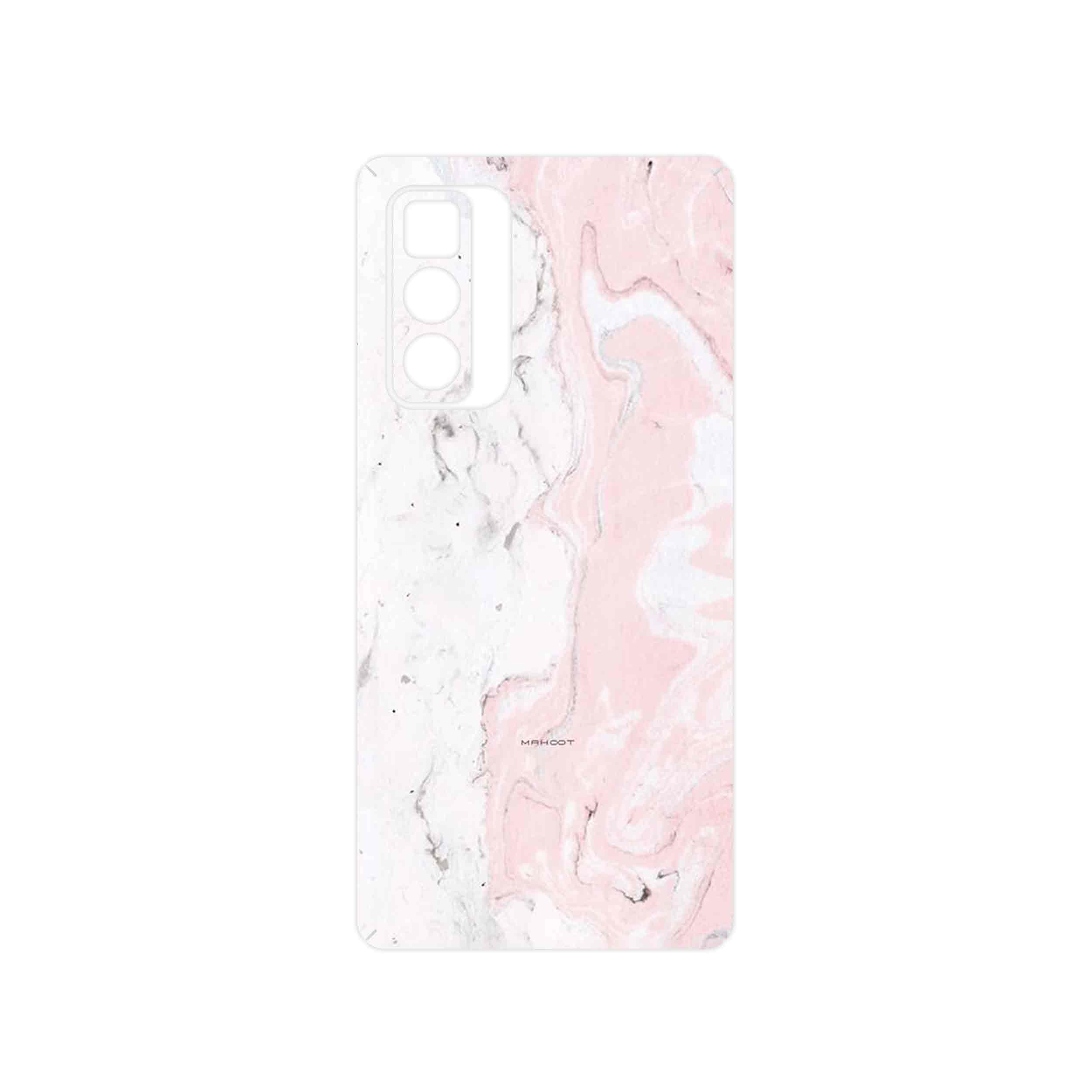 برچسب پوششی ماهوت مدل Blanco_Pink_Marble مناسب برای گوشی موبایل موتورولا Edge 20 Pro
