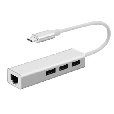 مبدل USB-C به LAN/USB3 مدل 3ports