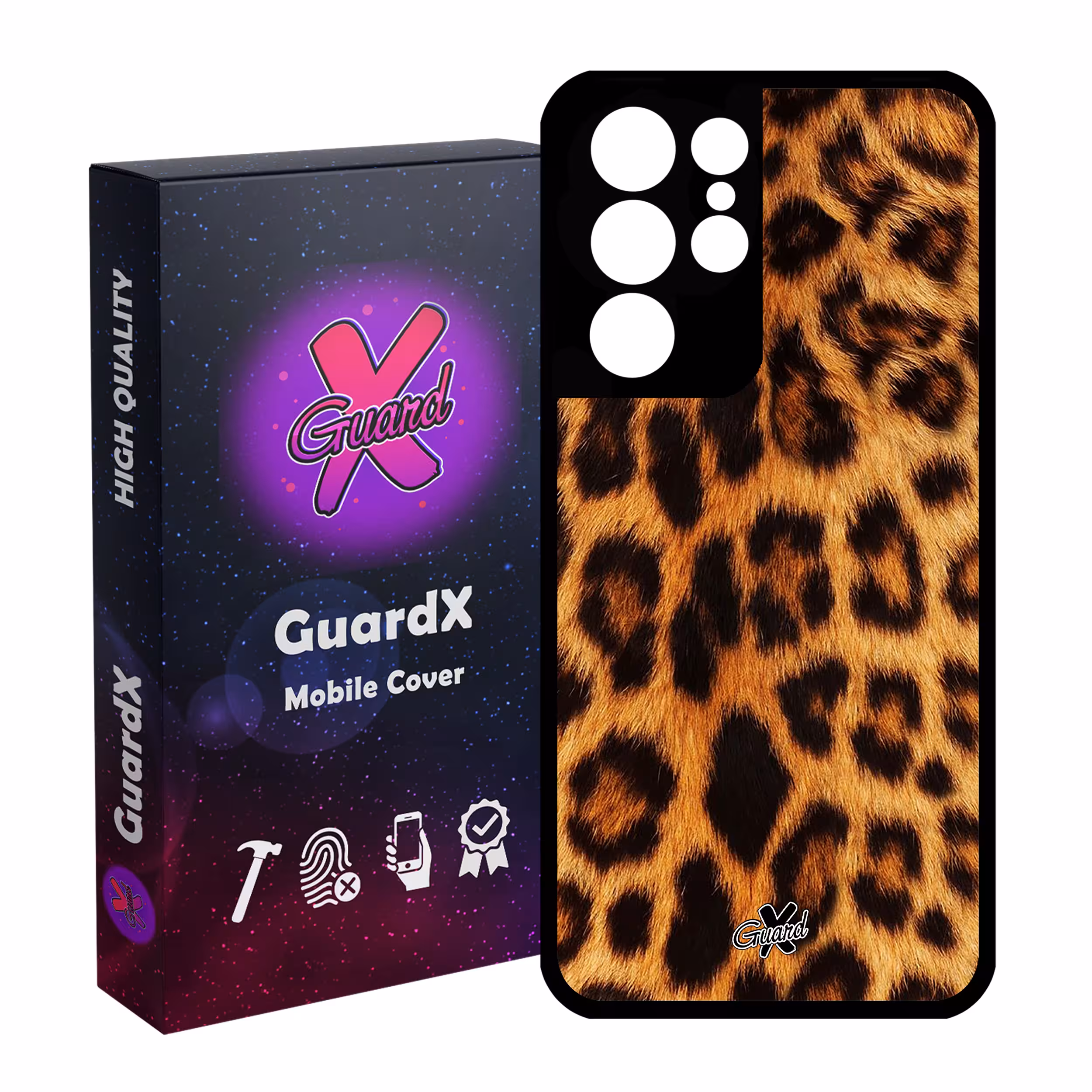 کاور گارد ایکس طرح Leopard مدل Glass10095 مناسب برای گوشی موبایل سامسونگ Galaxy S21 Ultra