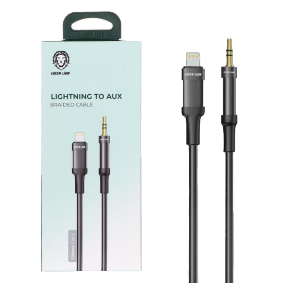 کابل لایتنینگ به آی یو ایکس گرین لاین Lightning To AUX Braided Cable