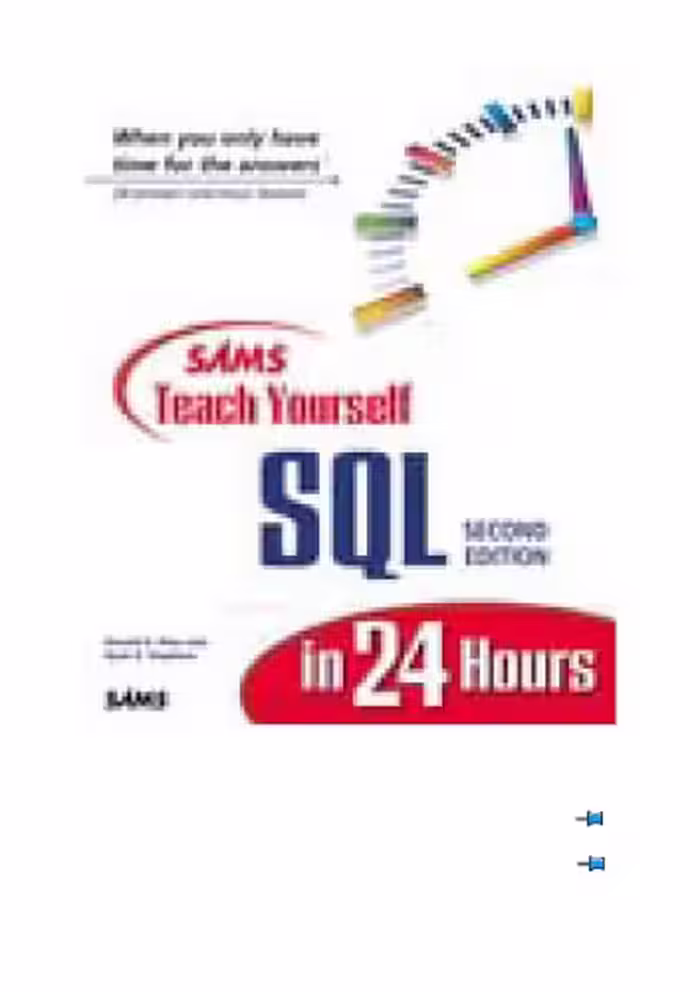 خرید و دانلود نسخه کامل کتاب Sams teach yourself SQL in 24 hours
